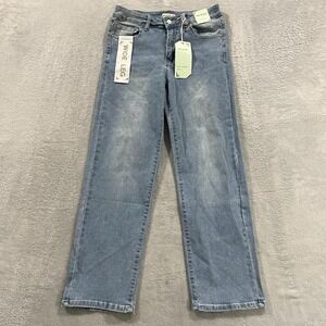 Sky Jeans Wide Leg Womens 9 Blue Original Denim Cotton Stretch Light Wash Grunge